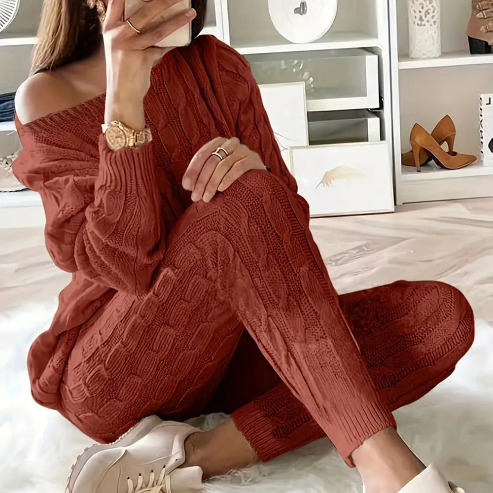 Levoire | Pull-Over Et Ensemble De Pantalons rouge brun