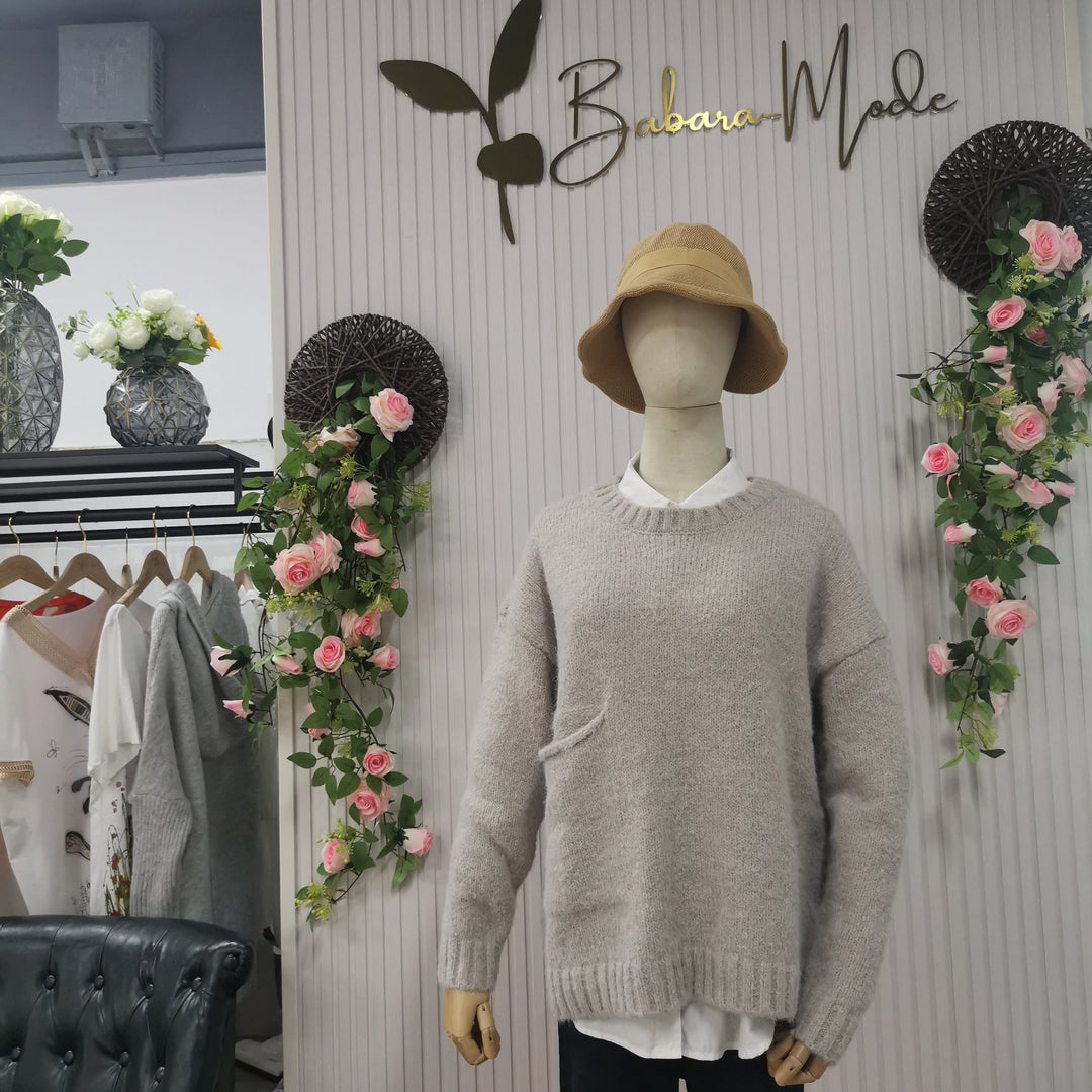 Levoire | Bergroer Pull En Maille Avec Poche