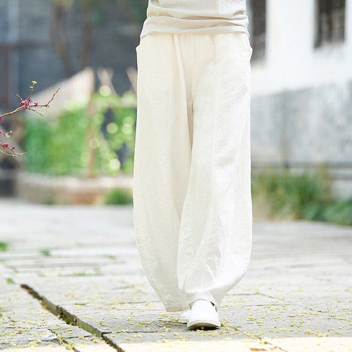 Levoire | Pantalon Lanterne Komfort - Élégance Incompliquée Blanc