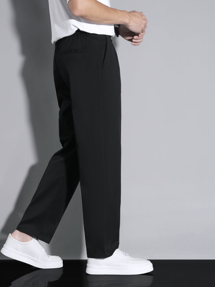 Levoire | Pantalons Pour Hommes Unicolores En Polyester, Tissu Non Extensible