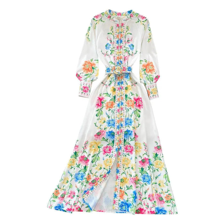 Levoire | Robe à volants avec manches bouffantes B