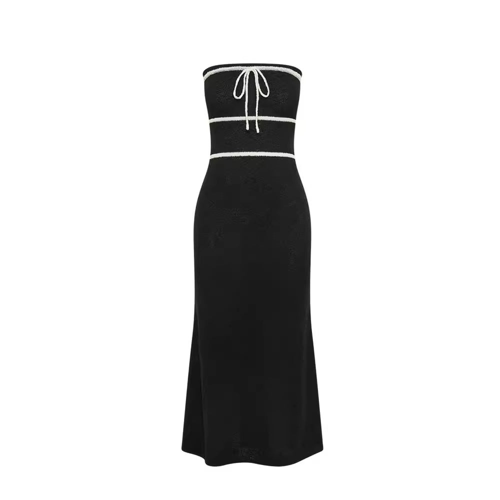Levoire | Robe Dos Nu Fluide Noir