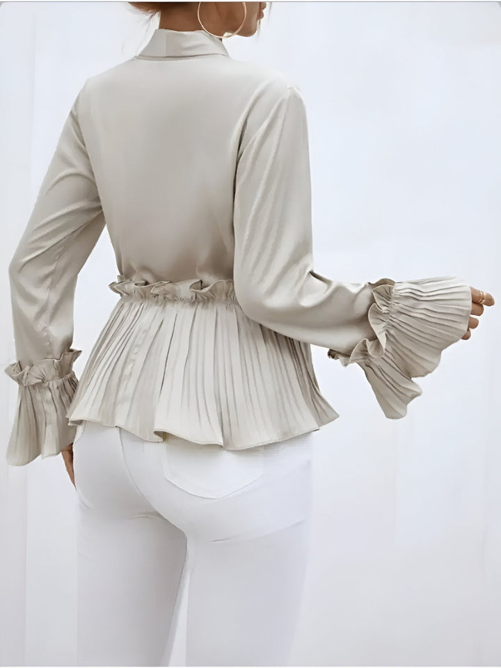 Levoire | Boé Élégante Chemise Pleat-Détail