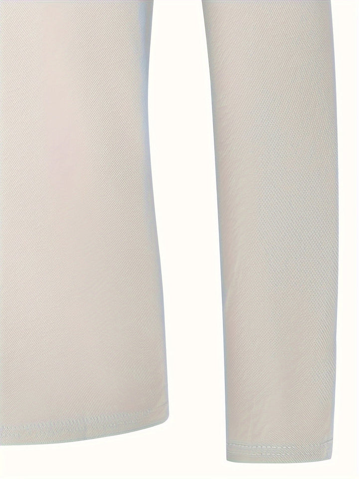 Levoire | Polo À Manches Longues Pour Hommes Blanc