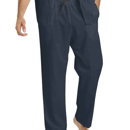 Levoire | Coton Lin Pantalons Homme Pour Une Coupe Décontractée