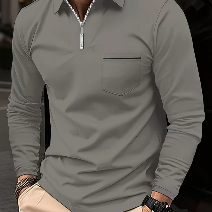 Levoire | Chemise De Liaison Personnalisée À Manches Longues Gris foncé