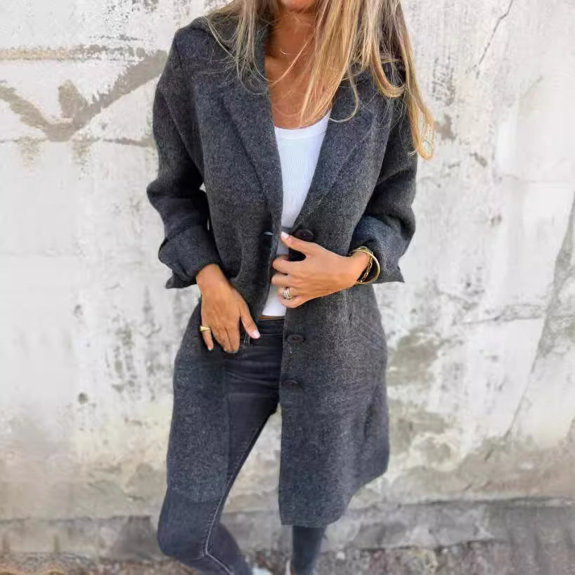 Levoire | Veste Mi-Longue Avec Dos Et Poches, Boutonnage Simple
