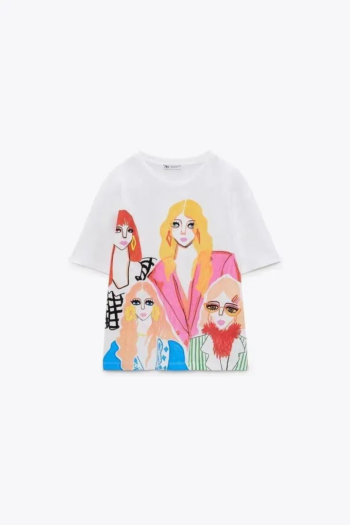 Levoire | t-shirt imprimé à manches courtes pour femmes Kuvasto 22