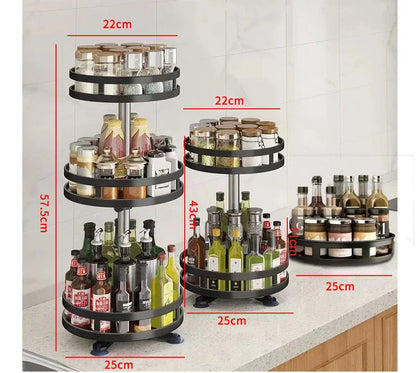 Levoire | Étagère de rangement pivotante à 360°