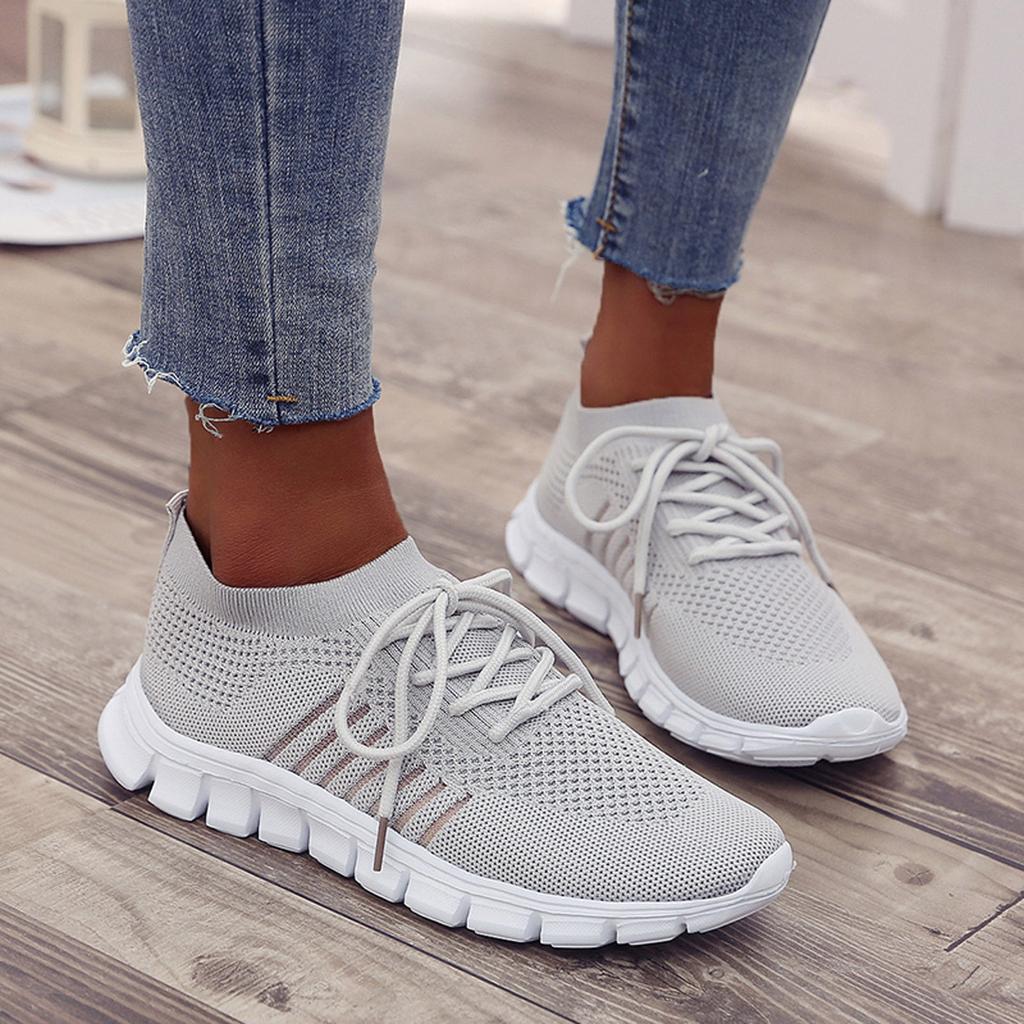 Levoire | Sneakers Confort Femmes Rochele Gris