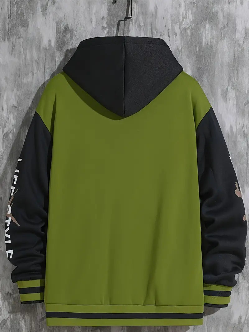 Levoire | Veste De Baseball Avec Capuche Pour Hommes