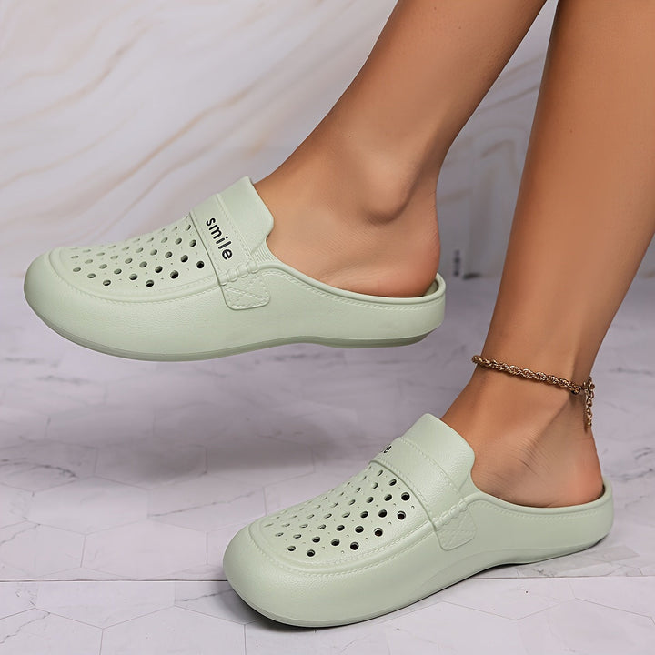 Levoire | Imprimé De Lettre Eva Chaussures En Bois Avec Semelle Souple Viridité