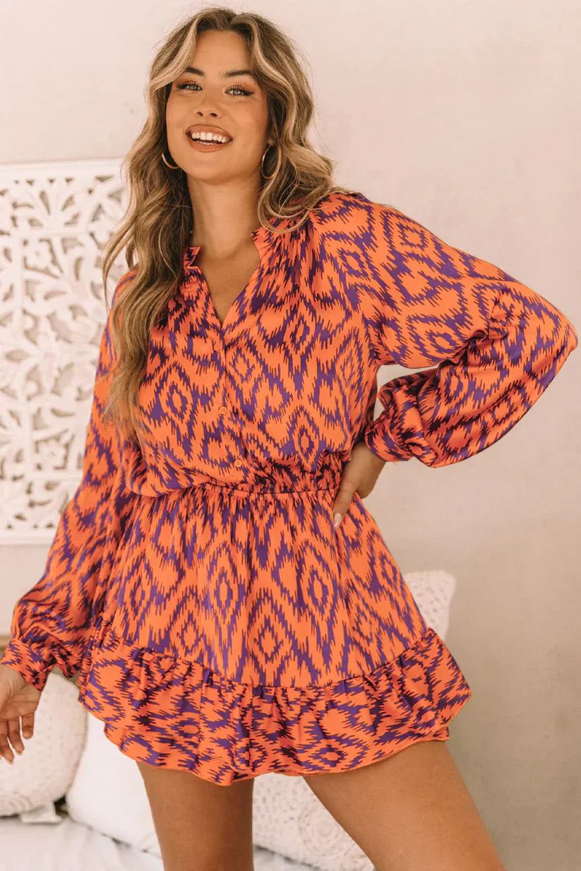 Levoire | Robe Mini Avec Motif Géométrique
