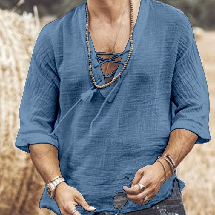 Levoire | T-Shirt V En Coton Respirant Pour Hommes