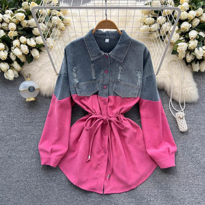 Levoire | Pull femme avec couleur contrastée Rosenrot Taille moyenne