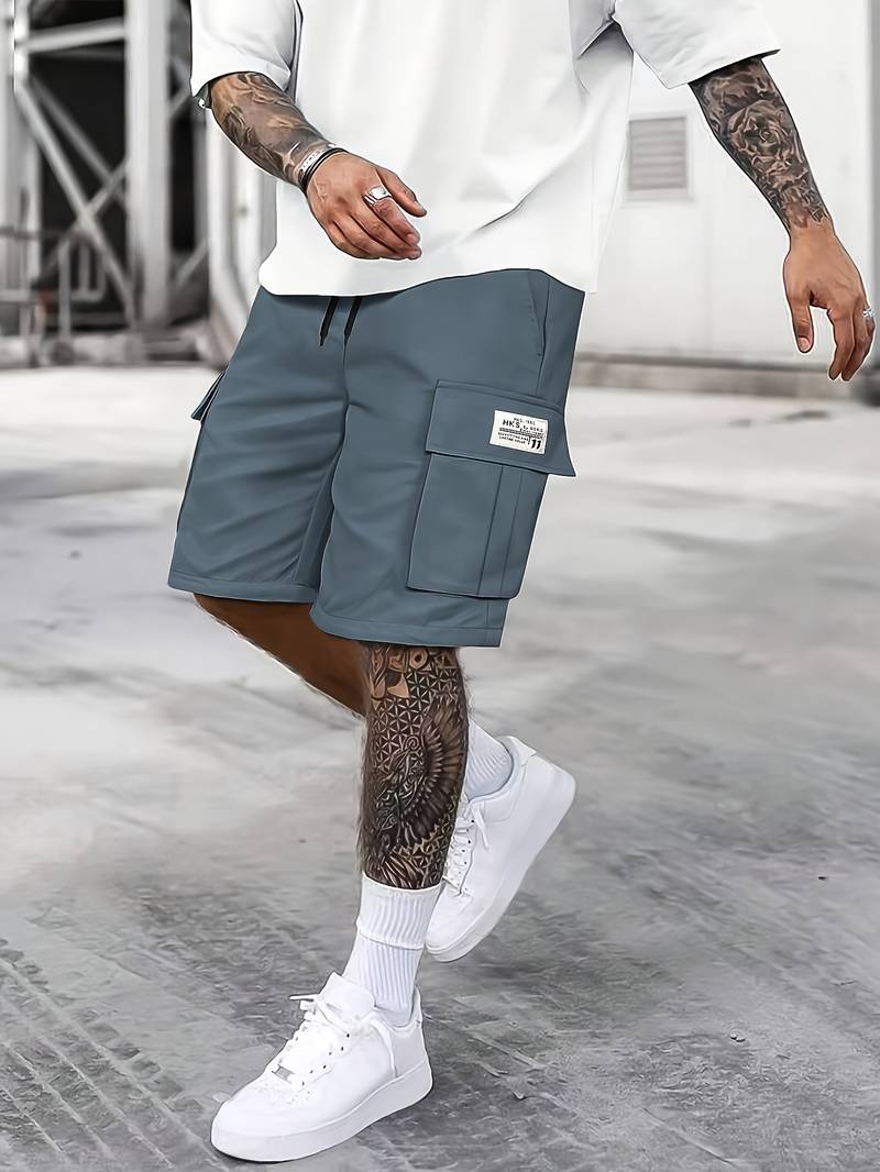 Levoire | Shorts Cargo Avec Cordon De Serrage Réglable Bleu