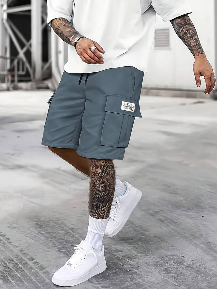 Levoire | Shorts Cargo Avec Cordon De Serrage Réglable Bleu