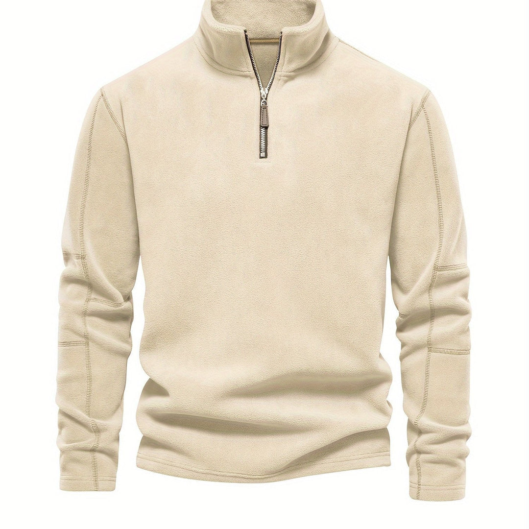 Levoire | Veste À Col En V Pour Homme Avec Zip Et Col En V