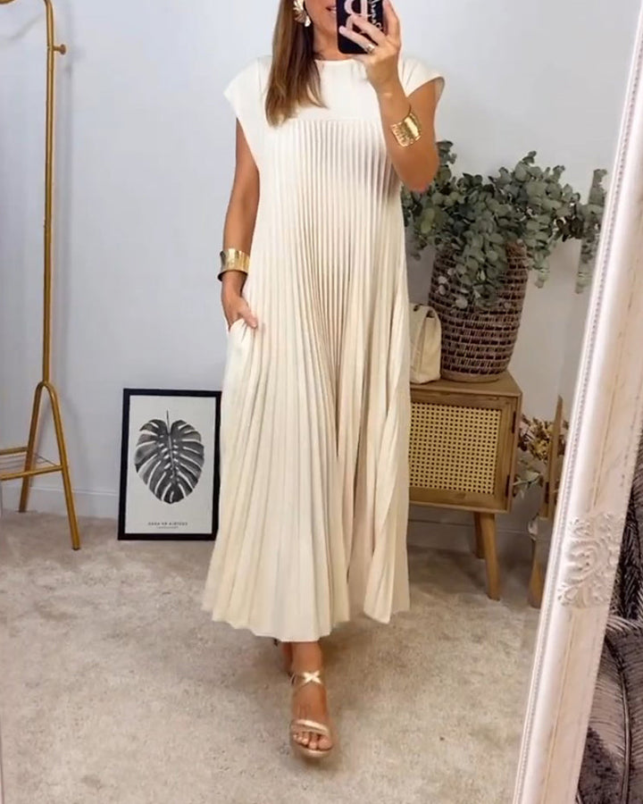 Levoire | Robe Plissée Sans Manches