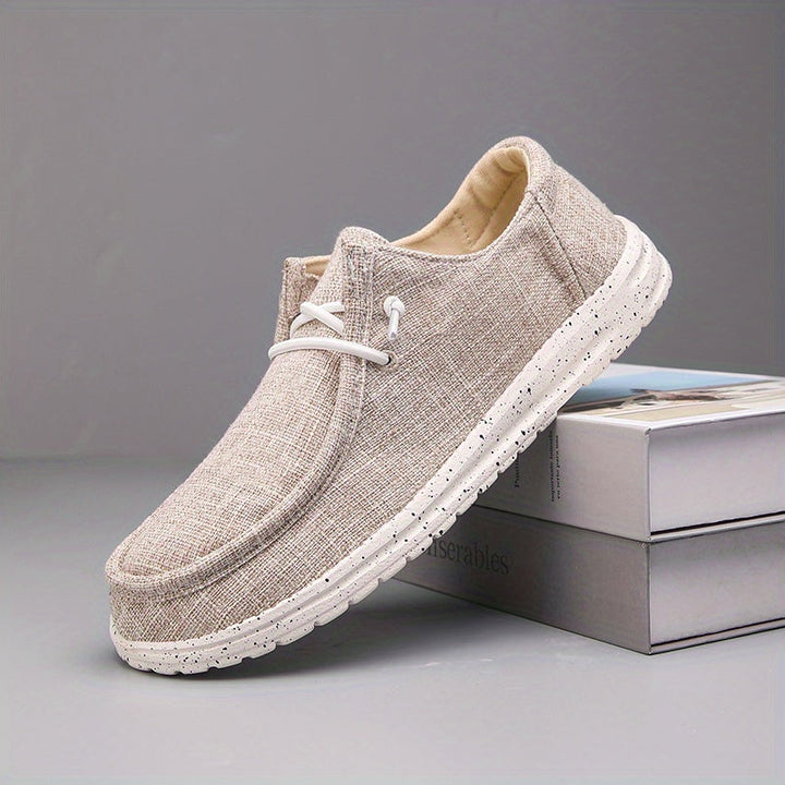 Levoire | Rentoa Hommes Mocassins À La Conception Minimaliste Et À Bout Rond Couleur kaki CN40(EU40)