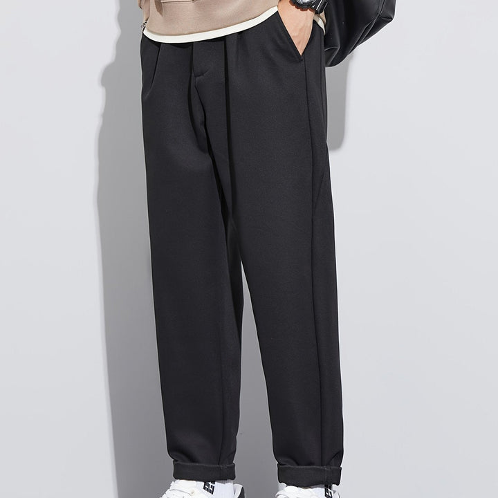 Levoire | Pantalons Unis Confortables Pour Hommes À Jambes Droites