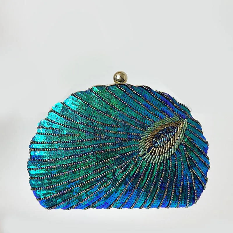 Levoire | Sac à bandoulière vintage orné de perles avec chaîne pour femmes