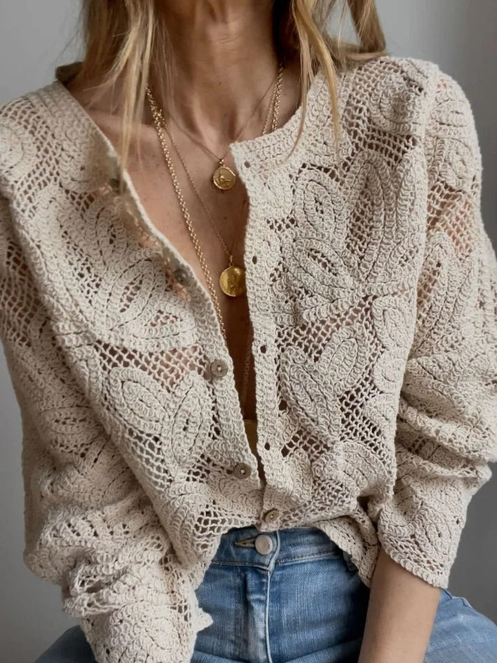 Levoire | Gilet Crochet Abricot