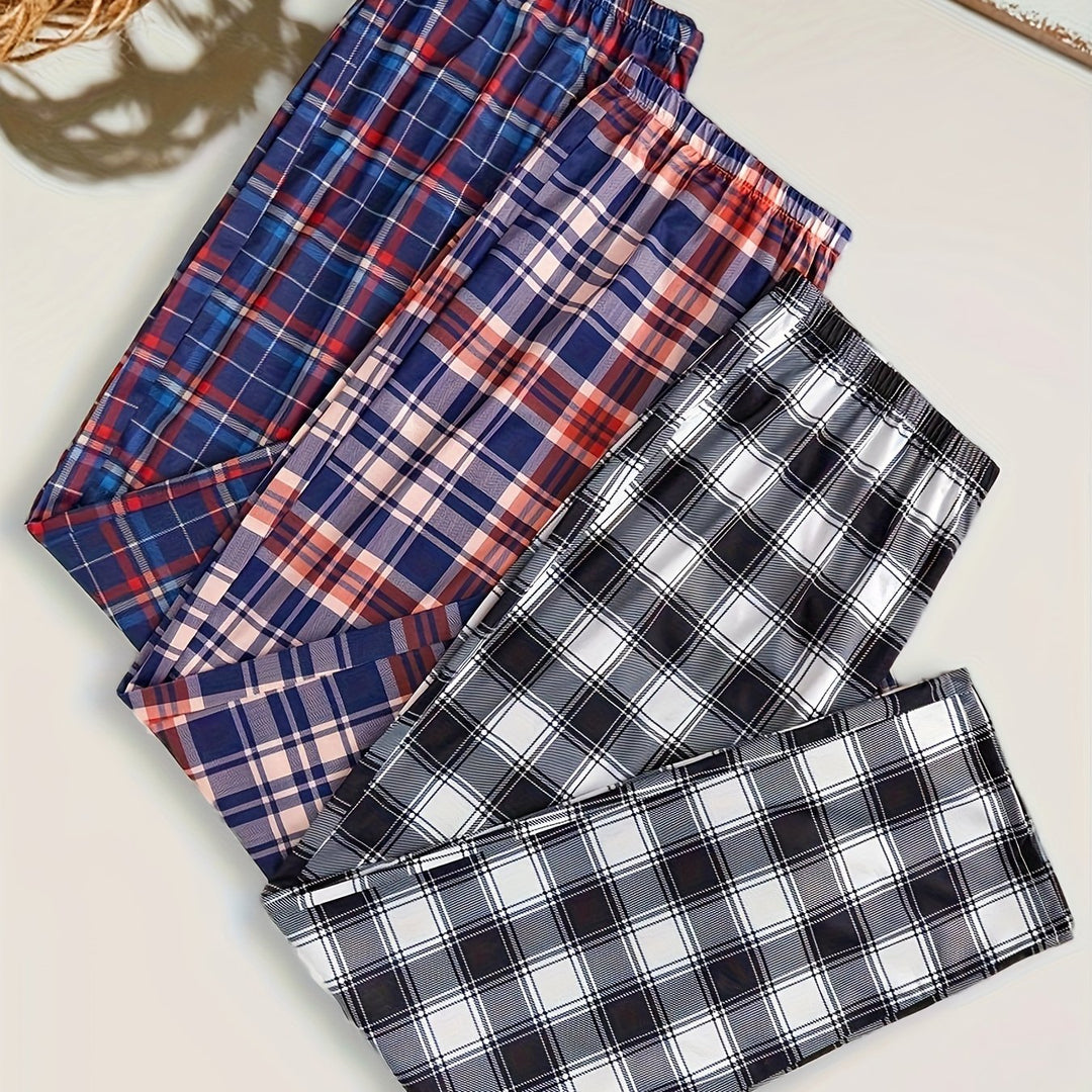 Levoire | 3 Pcs Pyjamas En Flanelle Pour Hommes En Mélange De Polyester Avec Élasthanne