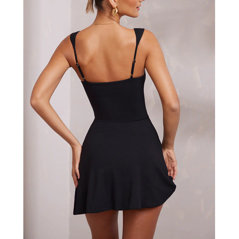 Levoire | Robe glamourous à dos nu et bretelles