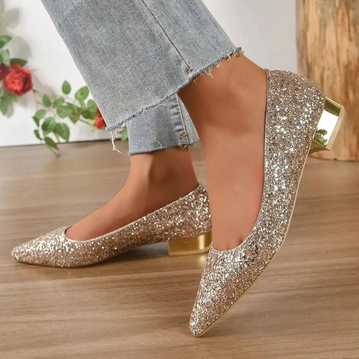 Levoire | Bas bas cristal perles