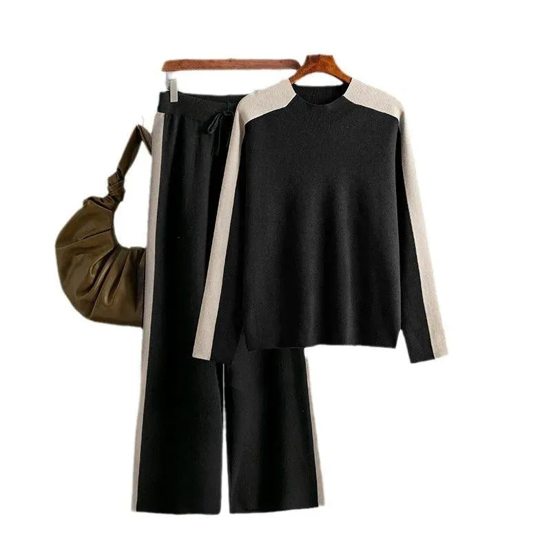 Levoire | Robe élégante en deux parties avec tricot et couture pour femmes