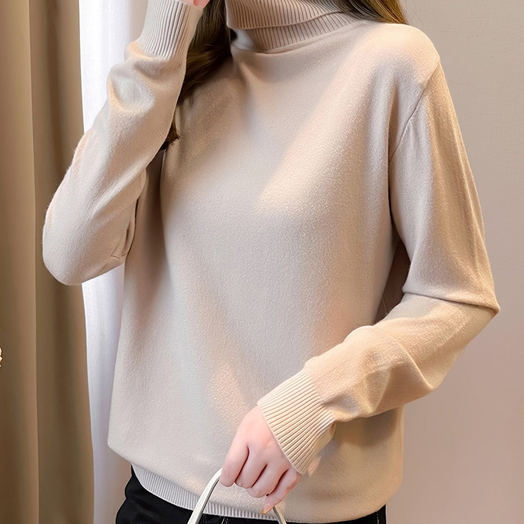 Levoire | Simple Tricot Col Montant À Manches Longues