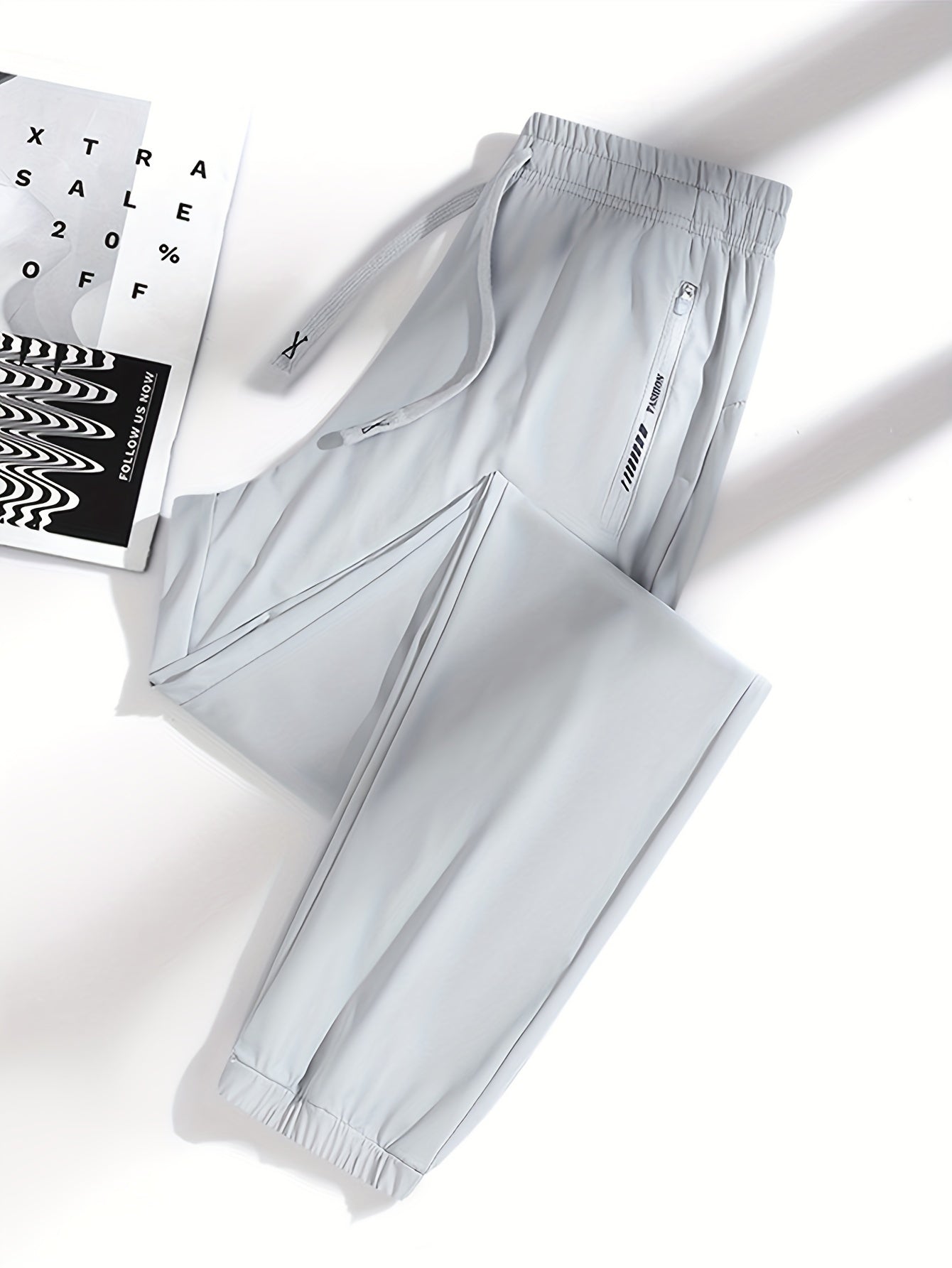 Levoire | Pantalons De Course D'Été Légers Et Respirants Gris clair