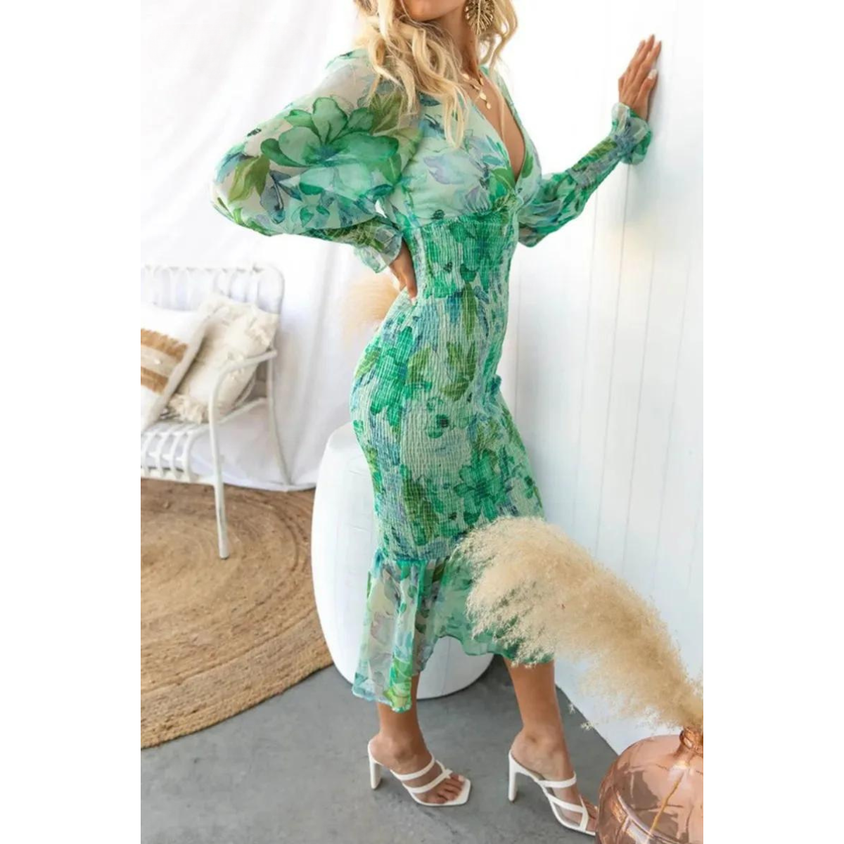 Levoire | Robe Midi À Imprimé Floral