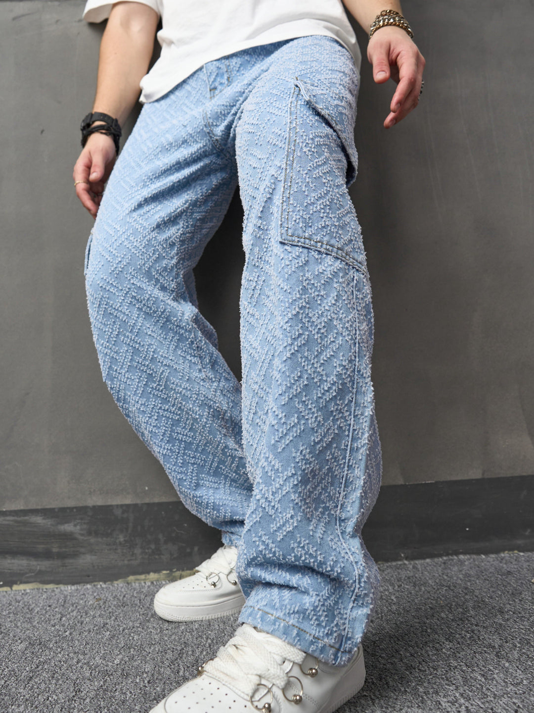 Levoire | Pantalons Pour Hommes En Mélange De Coton Avec Poches Latérales
