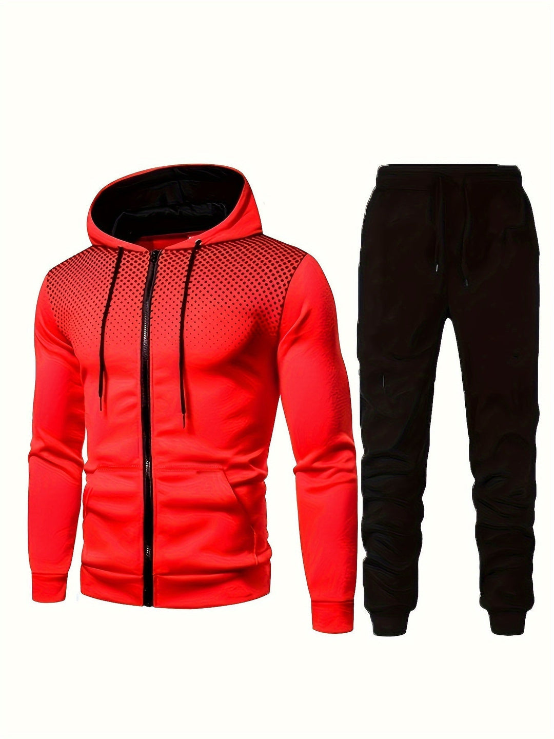 Levoire | Ensemble De Survêtement Pour Homme 2 Pièces Avec Sweat À Capuche Et Pantalon De Jogging Rot