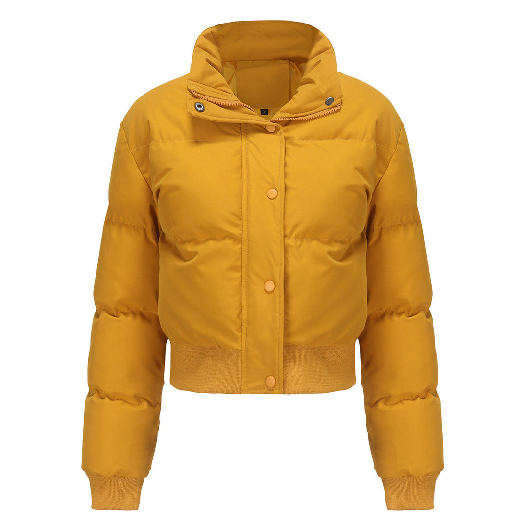 Levoire | Veste Chaude Manches Longues Col Montant Jaune