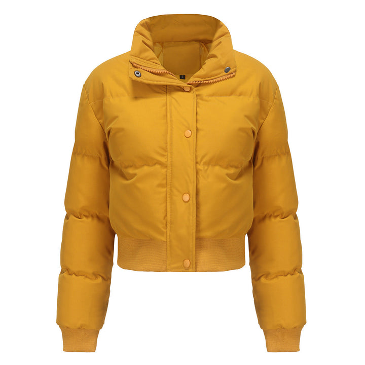 Levoire | Veste Chaude Manches Longues Col Montant Jaune