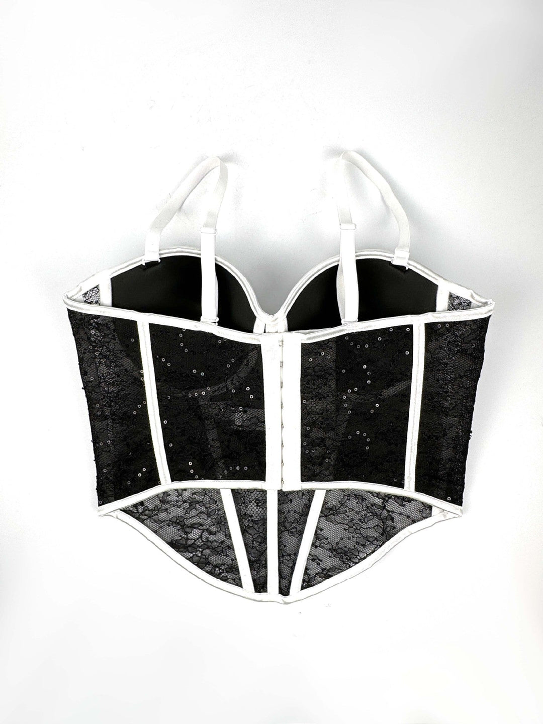 Levoire | Corset en filet transparent avec des détails en dentelle