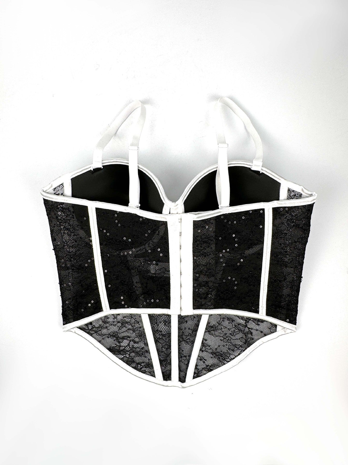 Levoire | Corset en filet transparent avec des détails en dentelle