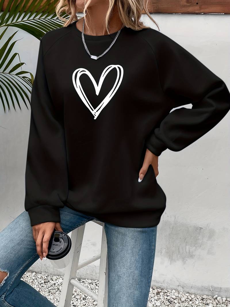 Levoire | Pull avec motif de cœur Noir