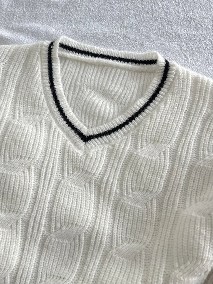Levoire | Pull En Tricot Classique Pour Homme Avec Col En V