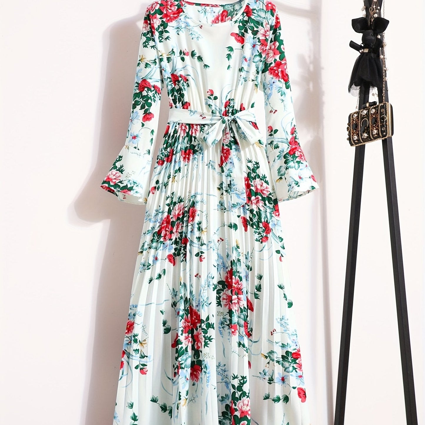Levoire | Robe Maxi À Motifs Floraux Et À Manches Longues