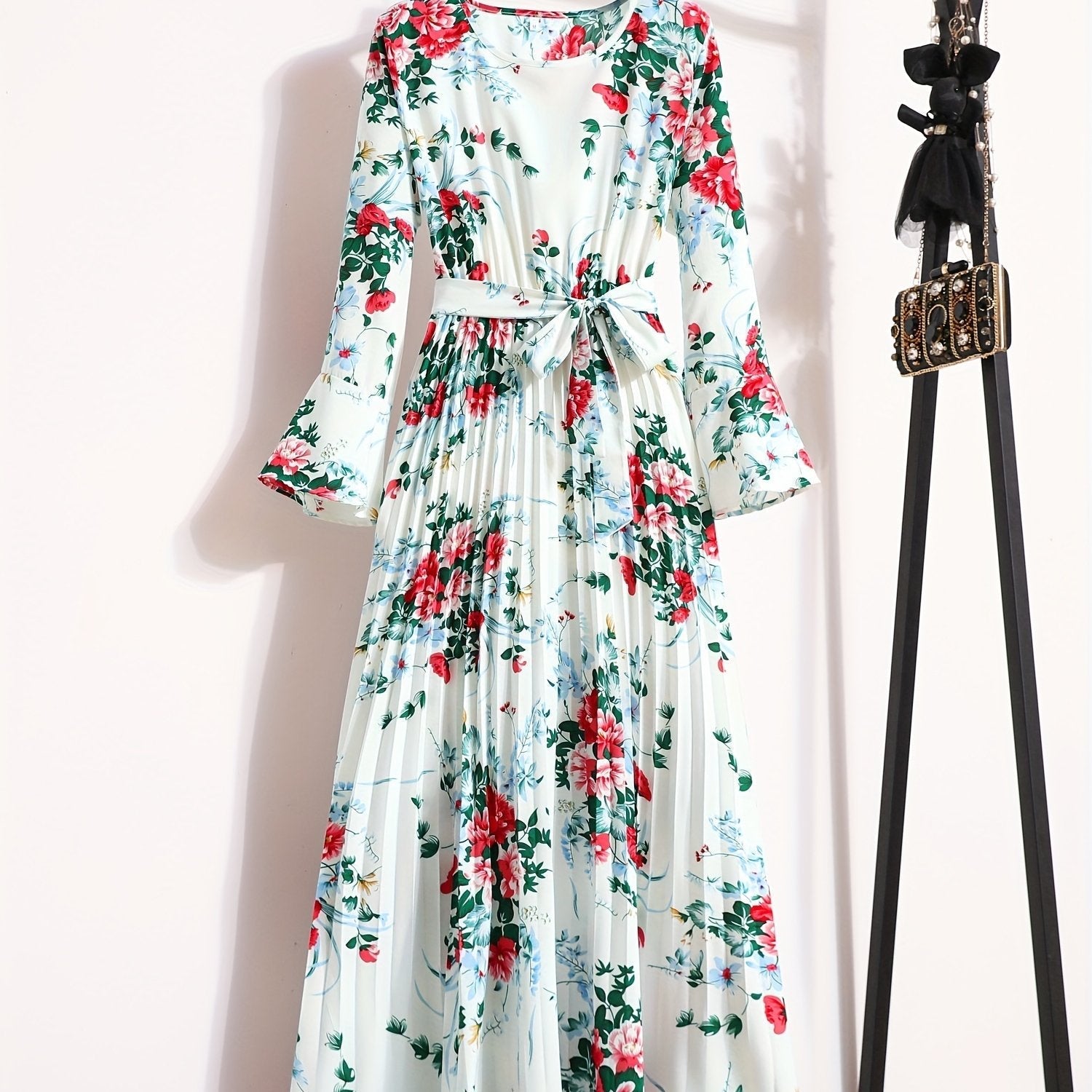 Levoire | Robe Maxi À Motifs Floraux Et À Manches Longues