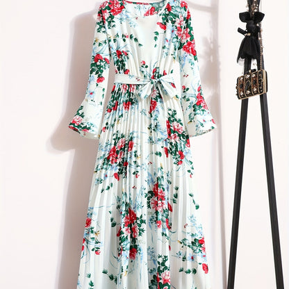 Levoire | Robe Maxi À Motifs Floraux Et À Manches Longues