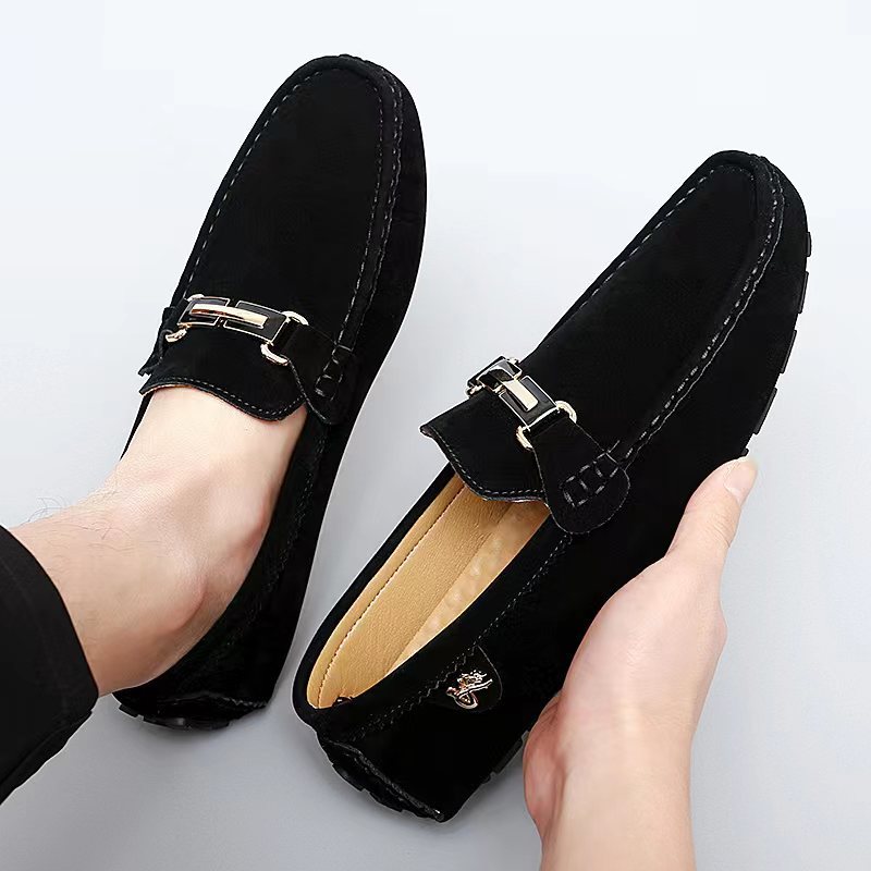 Levoire | Mocassins Métalliques Confortables Noir EU41
