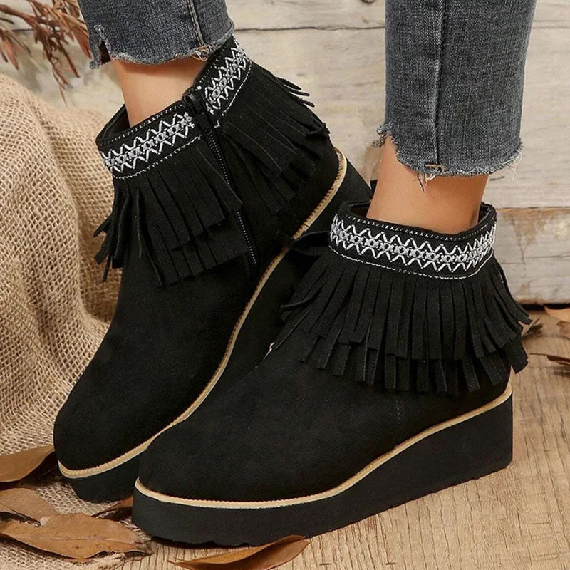 Levoire | Bottines À Franges Hiver