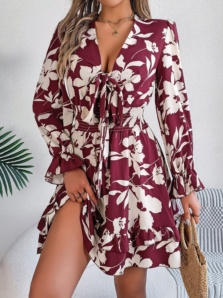 Levoire | Robe Longue À Volants Noués