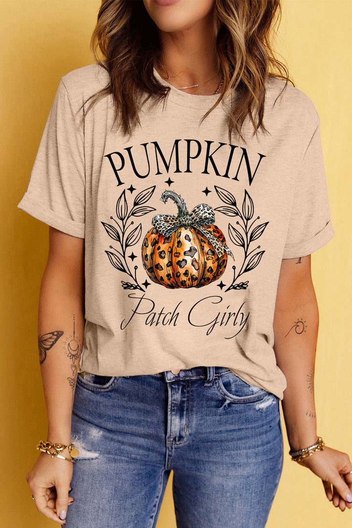 Levoire | Citrouille Comtesse Col Rond Manches Courtes T-shirt Tan