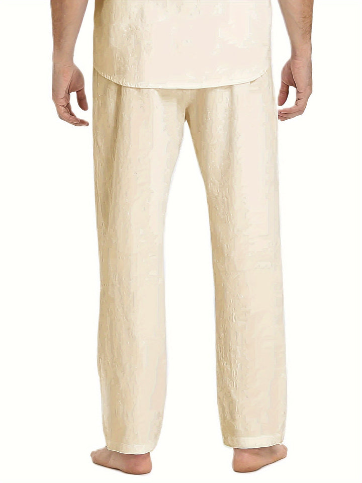 Levoire | Coton Lin Pantalons Homme Pour Une Coupe Décontractée